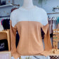 Lena Colorblock Ribbed Trim Sweater