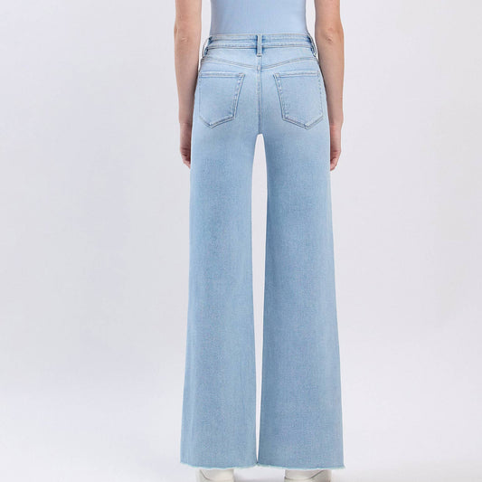 Vervet Wide Leg Raw Hem Jeans