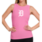 Old English D Ribbed Tank Top (Pink)
