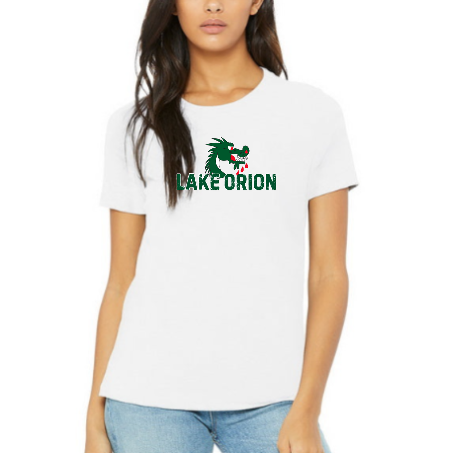 Lake Orion DRAGON Short Sleeve Tee (White)