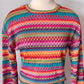 Multicolor Jacquard Long Sleeve Top- SALE