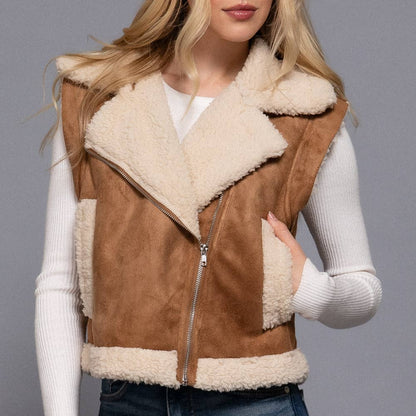 Sherpa Zip Up Vest
