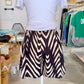 Geometric Paper Bag Shorts