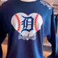 Detroit Baseball Sweatshirt (Navy)