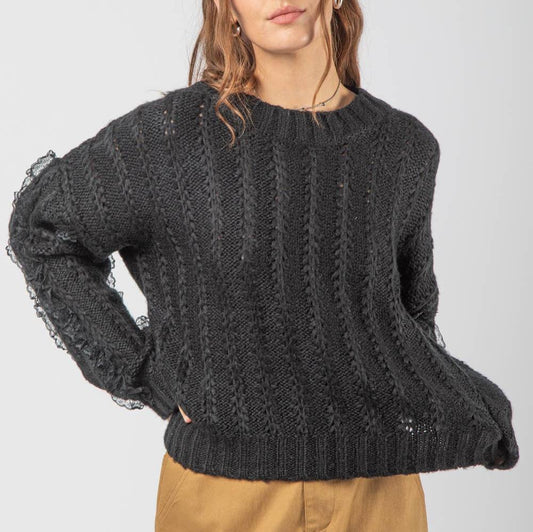 Elise Knit Sweater (Black) - SALE