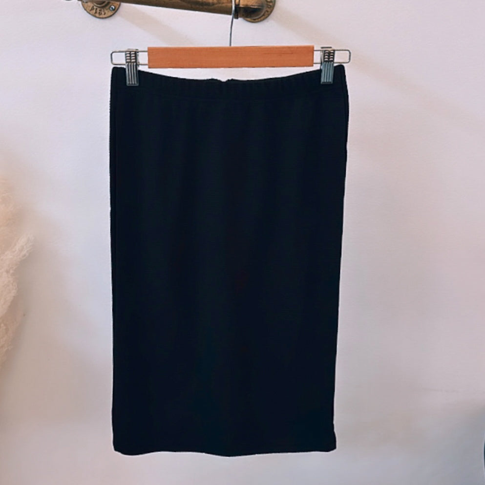 High Waist Zipper Back Skirt