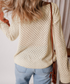 Annabelle Colorblock Open Knit Top