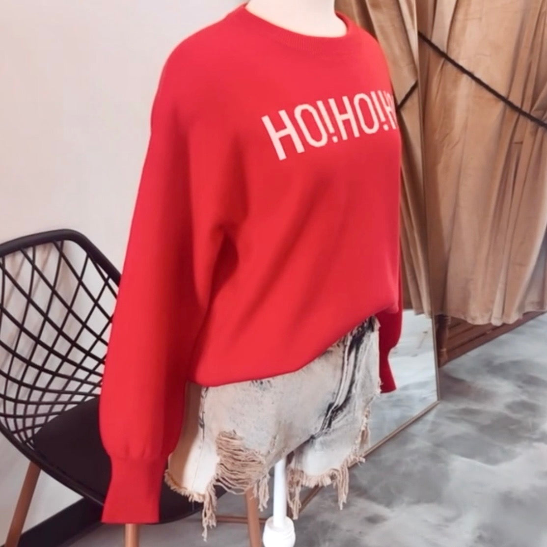 HO HO HO MERRY CHRISTMAS Sweater