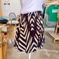 Geometric Paper Bag Shorts