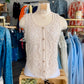 Crochet Button Front Vest