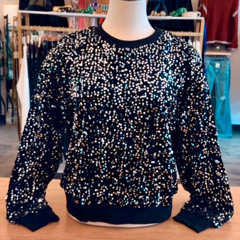 Starry Nights Sequined Top