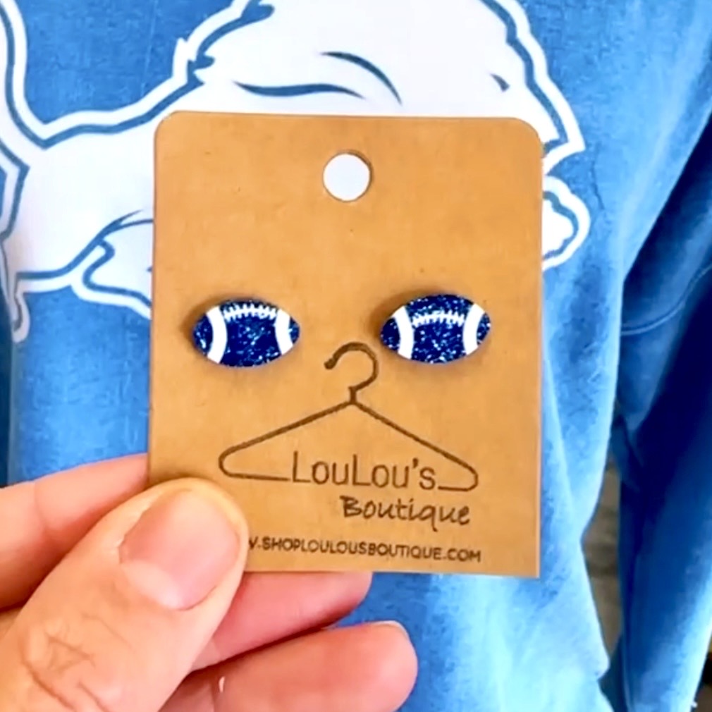 Mini Football Earrings (Multiple colors) - LLB