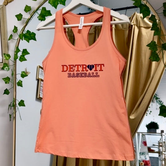 Detroit Baseball Orange Top - FINAL SALE