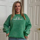 DRAGONS Graphic Back Acid Wash Pullover (GREEN)