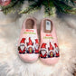 Holiday Gnome Slippers (Pink) - DOORBUSTER