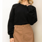 Raglan Sleeve Sweater (Black)