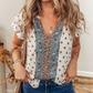 Boho Ruffled Sleeve Blouse