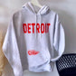 DETROIT Hoodie (Grey/ Red)