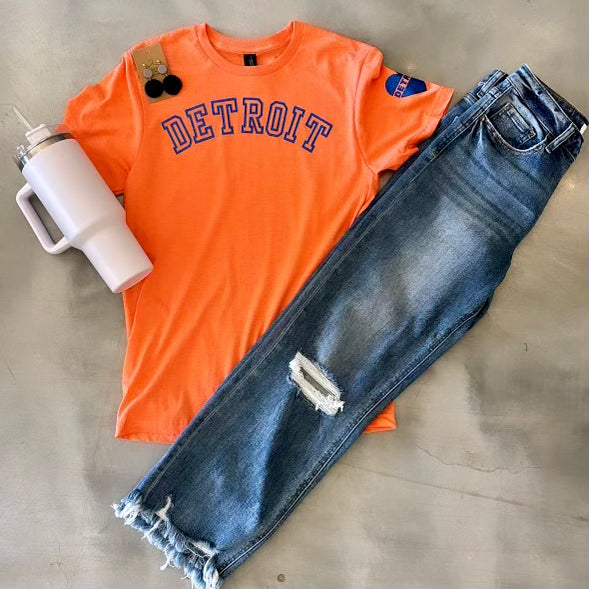 Detroit Graphic T Shirt (Orange)