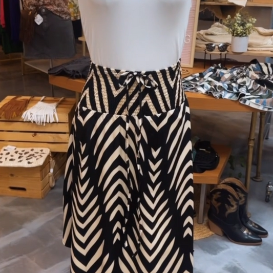 Geometric Midi Skirt