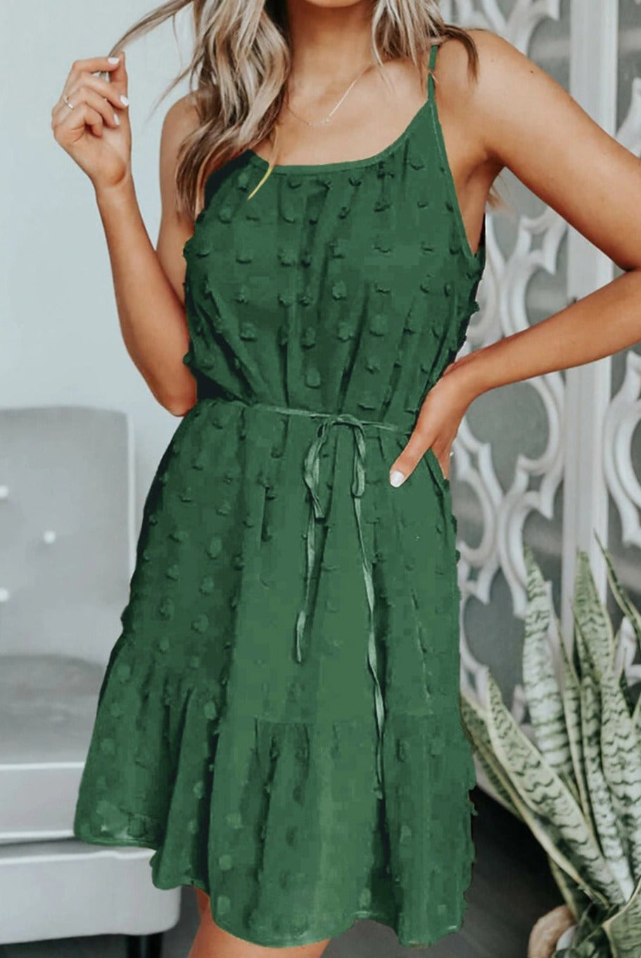 Spaghetti Strap Dress (Green)