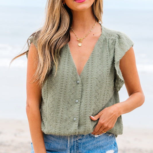 Laurel Flutter Sleeve Top - SALE