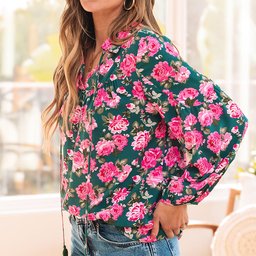 Sabrina Floral Puff Sleeve Blouse
