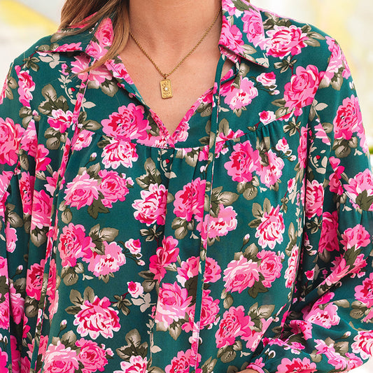 Sabrina Floral Puff Sleeve Blouse
