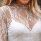 Samantha Sheer White Lace Top