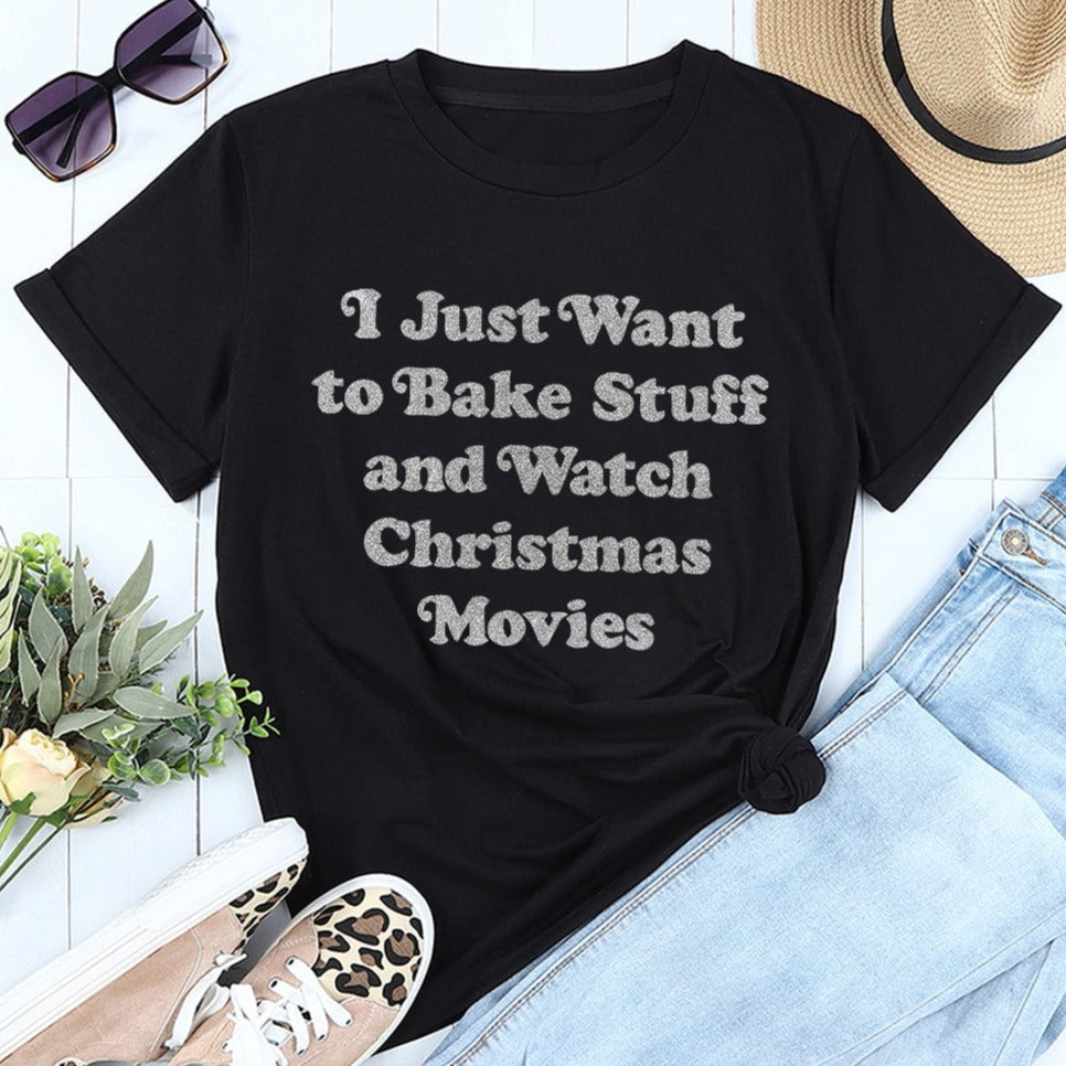 I Just Want to Bake Stuff Graphic Tee