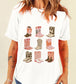 Jessica Western Boots Graphic Tee