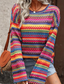 Multicolor Jacquard Long Sleeve Top- SALE