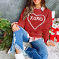 XOXO Chenille Embroidered Textured Sweatshirt - SALE