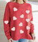 My Heart Chenille Patched Top