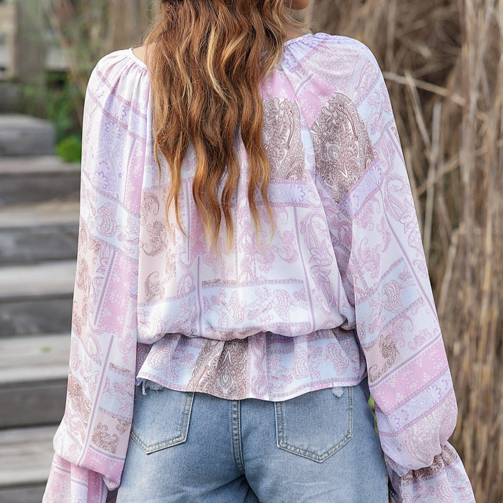 Boho Life Bubble Sleeve Top - SALE