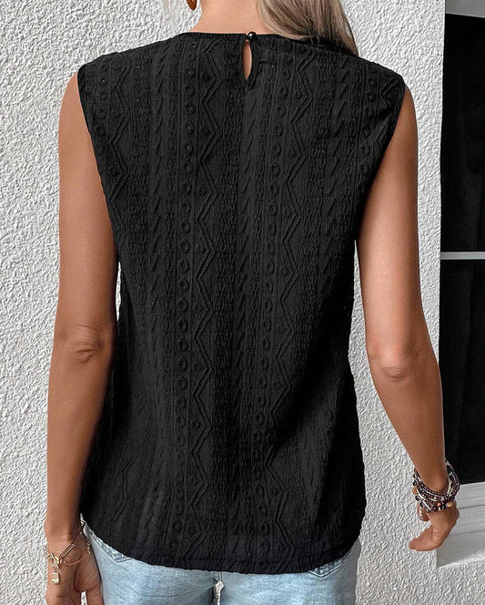 Ava Lace Crochet Sleeveless Top