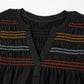 Shirred V Neck Sleeveless Top