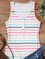 Feeling Striped Button Tank Top - SALE