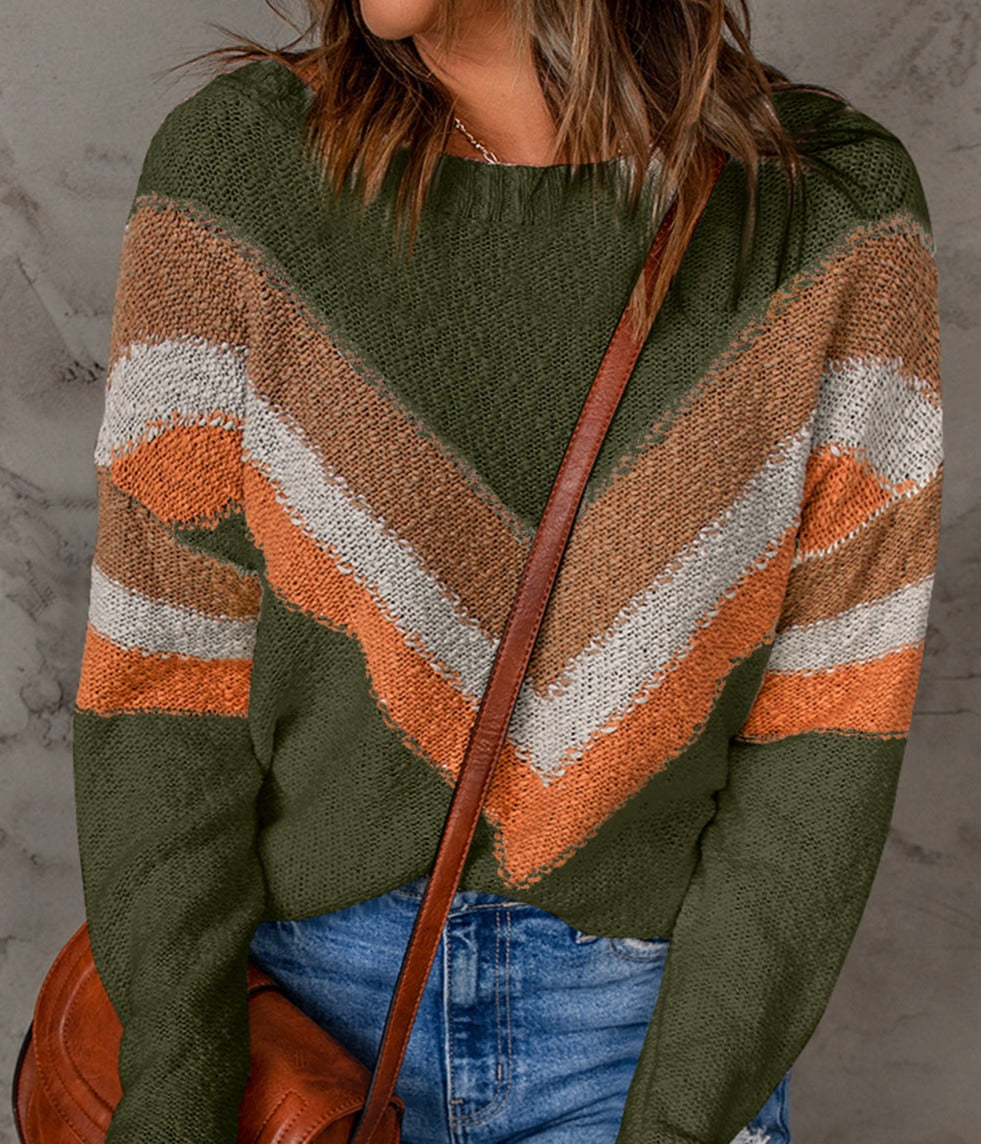 Chevron Striped Sweater - SALE