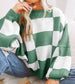 Green Checkered Sweater