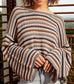Gray Stripe Loose Fit Sweater