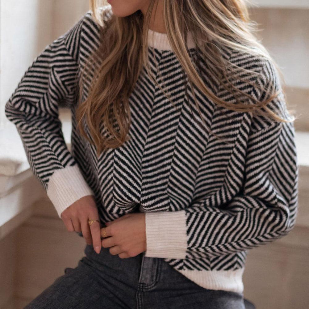 Carla Contrast Edge Sweater