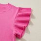 Adeline Ruffle Short Sleeve Sweater