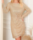 Knot Sequin Dress (Champagne)