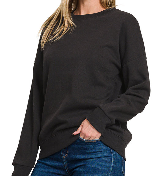 Fleece Sweatshirt (Black)