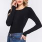 Long Sleeve Mesh Bodysuit (Black)