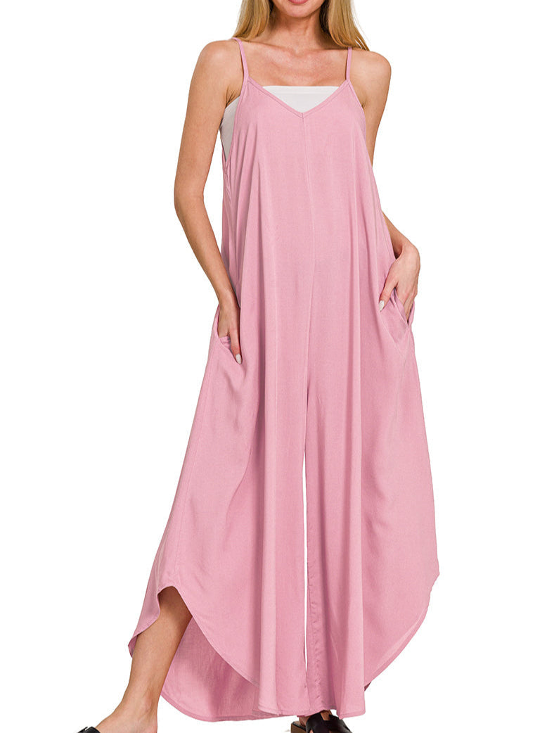 Lazy Days Wide Leg Jumper (Rose)