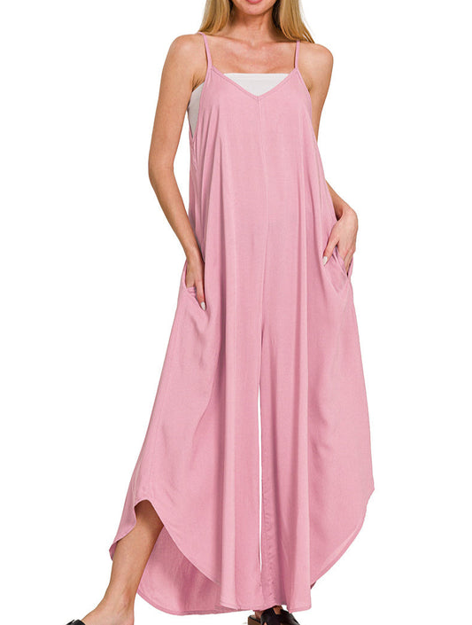 Lazy Days Wide Leg Jumper (Rose)