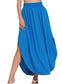 Emily Side Slit Maxi Skirt (Blue) - SALE