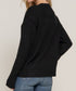 Aubrey Raised Seam Sweater (Black)